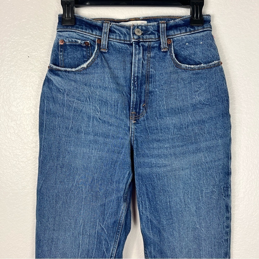 Abercrombie & Fitch 90s Straight Ultra High Rise Denim Jeans size 26 - Picture 3 of 7